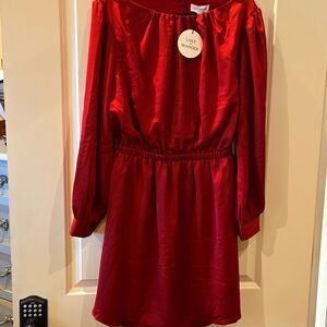 Maroon Dress with open back